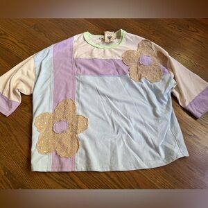 Easel Shirt with Floral Accents